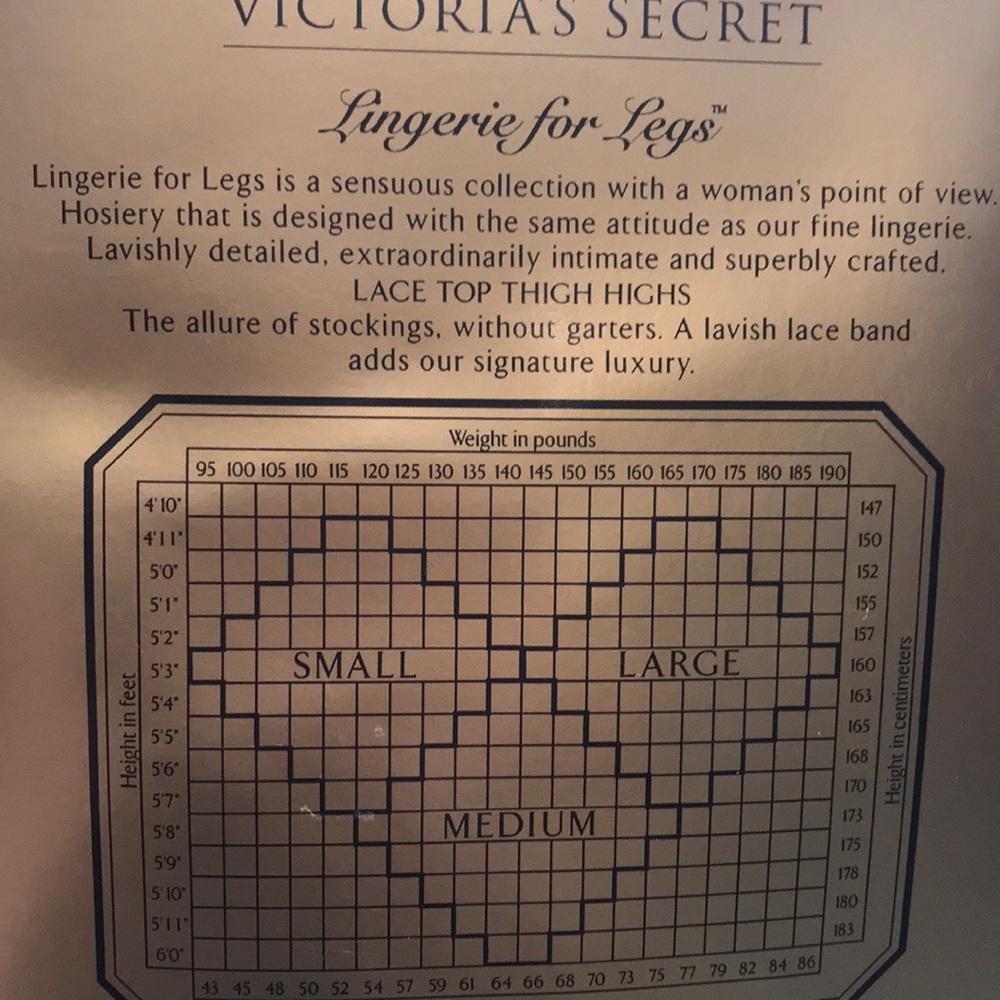 Victoria’s Secret stocking S, NWT - Picture 2 of 2